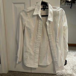 Express white button up shirt